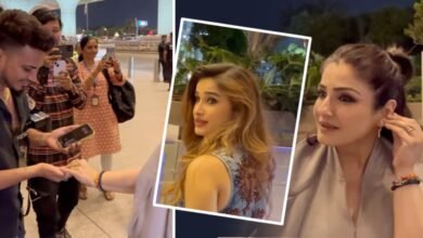 Raveena Tandon ने एयरपोर्ट पर किया गोल्ड डोनेट, फैंस ने की तारीफ
