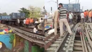 Andhra Pradesh Train Accident: भारी लोडिंग के कारण माल ट्रेन गर्डर से टकराई, रेल सेवा प्रभावित