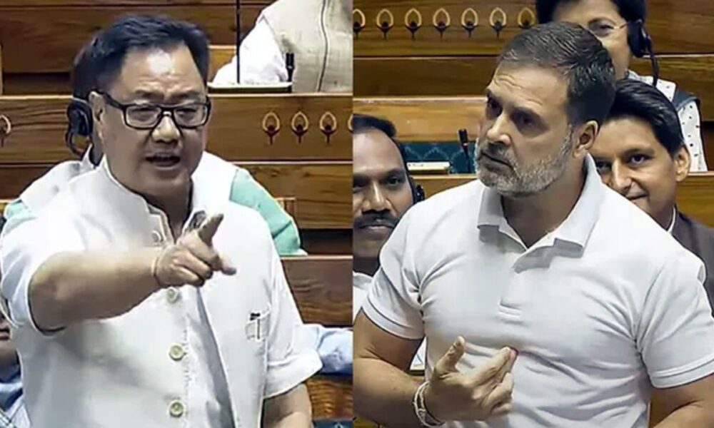 Kiren Rijiju Vs Rahul Gandhi: राहुल गांधी पर झूठ बोलने की सीमा पार करने का आरोप, किरण रिजिजू का करारा जवाब