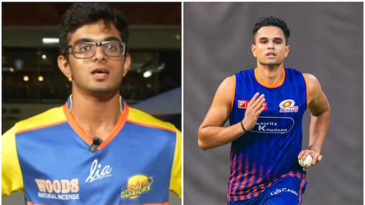 KSCA टूर्नामेंट में हुआ Dravid और Tendulkar बेटों का मुकाबला, Arjun ने Samit Dravid का विकेट लेकर दिखाया दबदबा