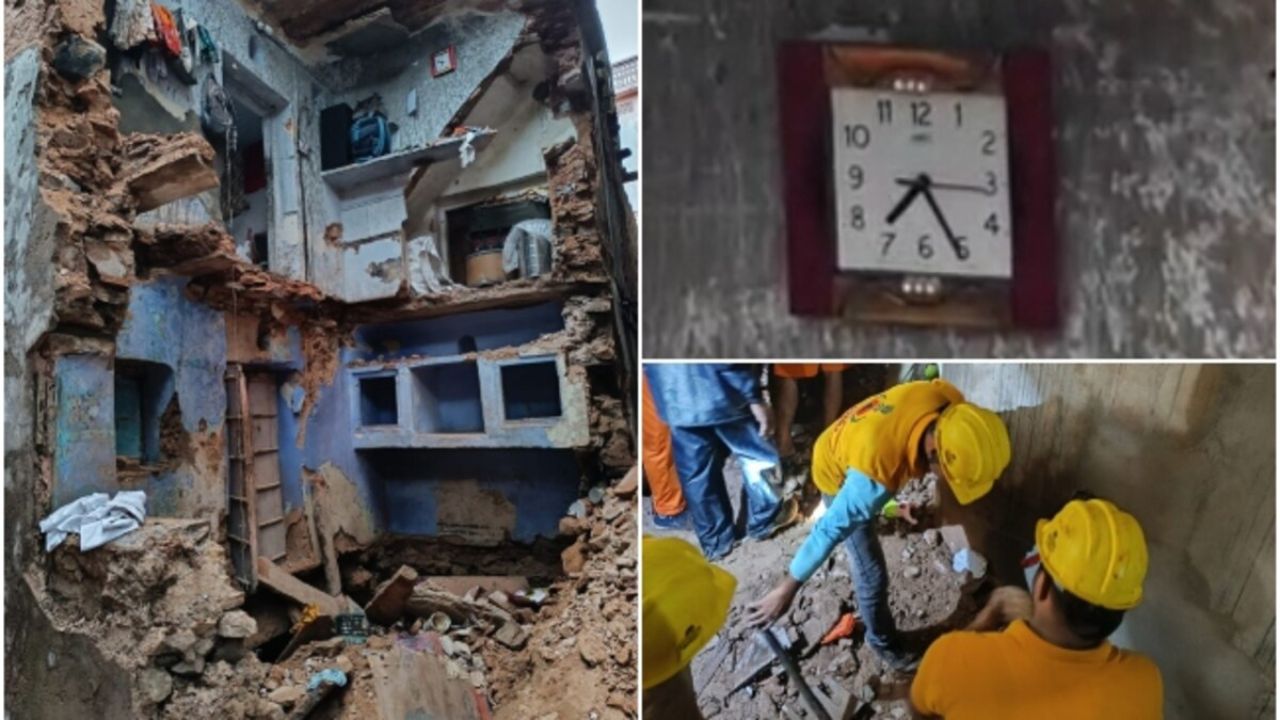 जयपुर में पुरानी इमारत बारिश की वजह से ढही, 2 की मौत और 7 घायल, बचाव कार्य जारी!