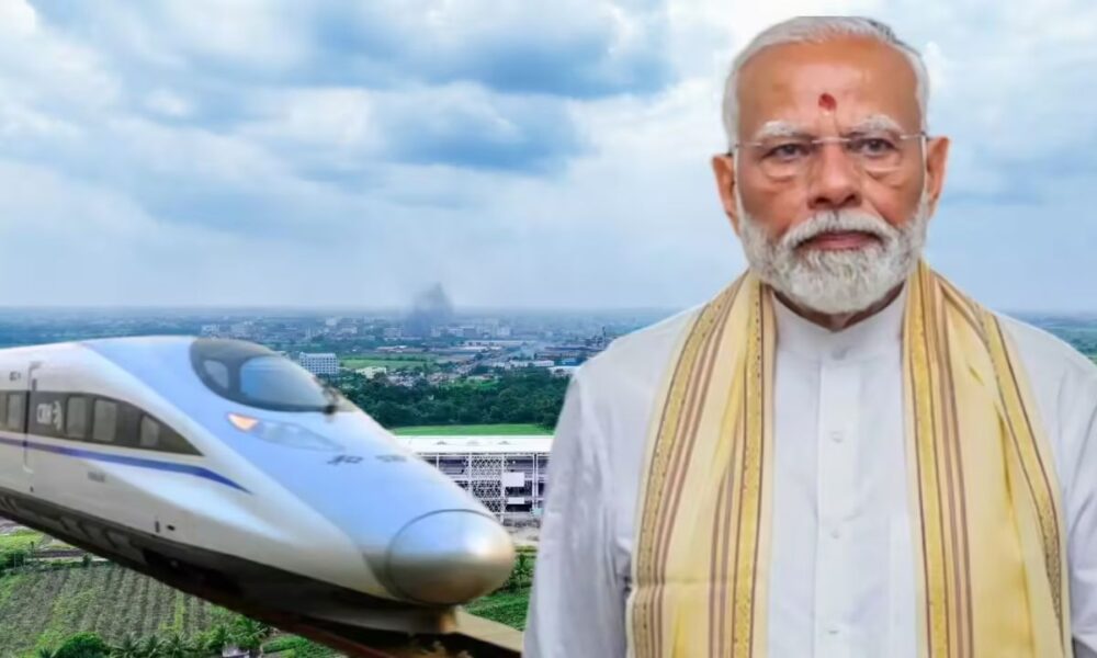 प्रधानमंत्री नरेंद्र मोदी का गुजरात दौरा- बुलेट ट्रेन परियोजना की प्रगति समीक्षा और ₹9700 करोड़ के विकास कार्यों का उद्घाटन