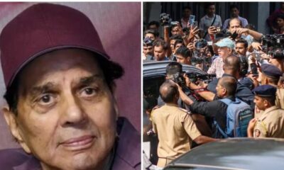 Dharmendra की अंतिम यात्रा में बॉलीवुड सितारे मौजूद, शाहरुख ने शेयर किया फोटो और भावुक श्रद्धांजलि, फैंस उदास