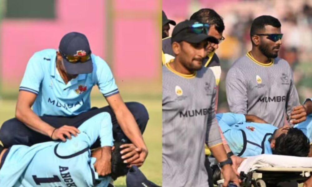 Vijay Hazare Trophy में मुंबई के अंगकृष रघुवंशी गंभीर चोटिल, स्ट्रेचर पर अस्पताल ले जाया गया