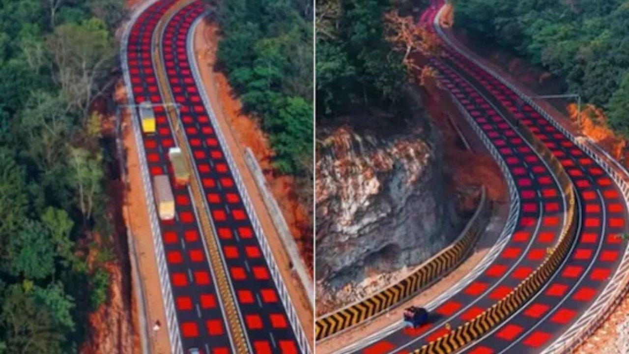NHAI ने देश का पहला हाईवे बनाया जहाँ रात में चमकती हैं लाल चेतावनी पट्टियां