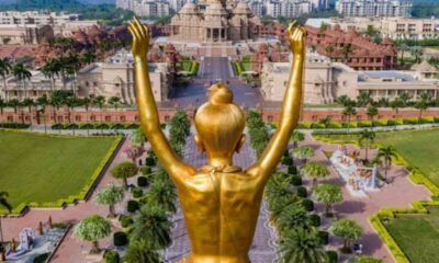 अक्षरधाम में 108 फीट विशाल प्रतिमा की प्राण प्रतिष्ठा देख हर कोई रह गया हैरान