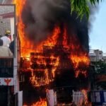 लखनऊ कोचिंग सेंटर में भीषण आग, 14 लोगों की मौत; बचाव कार्य जारी