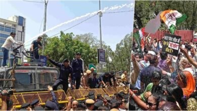 गुरुग्राम में NEET पेपर लीक पर कांग्रेस का प्रदर्शन, मिनी सचिवालय घेराव, शिक्षा मंत्री के इस्तीफे की मांग