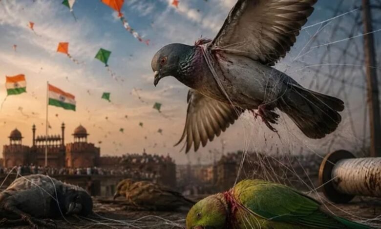 स्वतंत्रता दिवस पर पतंगबाजी बनी पक्षियों के लिए आफत, मांझे से घायल 800 से ज्यादा परिंदे अस्पताल पहुंचे