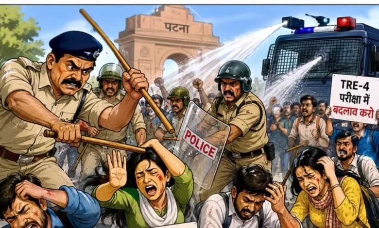 पटना में छात्र मार्च पर लाठीचार्ज, रोहिणी आचार्य ने सम्राट सरकार को घेरा
