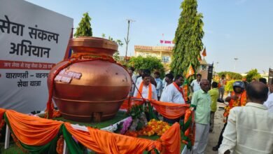 सेवा संकल्प यात्रा के स्वागत स्थल में दूसरी बार बदलाव