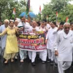 प्रदेश भर में कांग्रेस के कार्यकर्ता वोट चोरी के खिलाफ उतरे सड़क पर