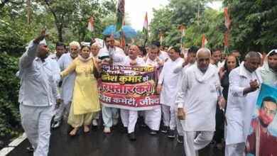 प्रदेश भर में कांग्रेस के कार्यकर्ता वोट चोरी के खिलाफ उतरे सड़क पर