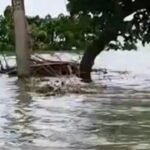 हाजीपुर में गंडक का कहर, 20 फीट रिंग बांध टूटने का दावा; 500 घरों में पानी घुसने की आशंका